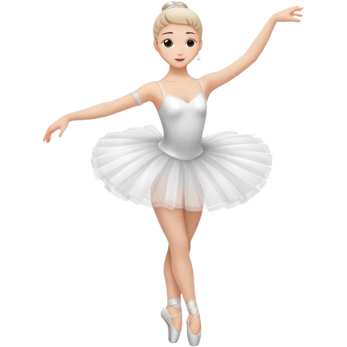 Bailarina de ballet cuerpo completo emoji
