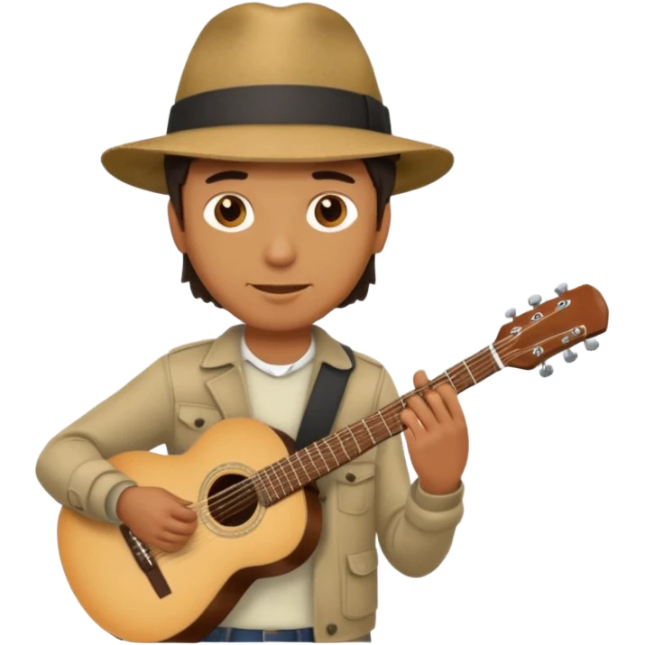 man holding guitar emoji