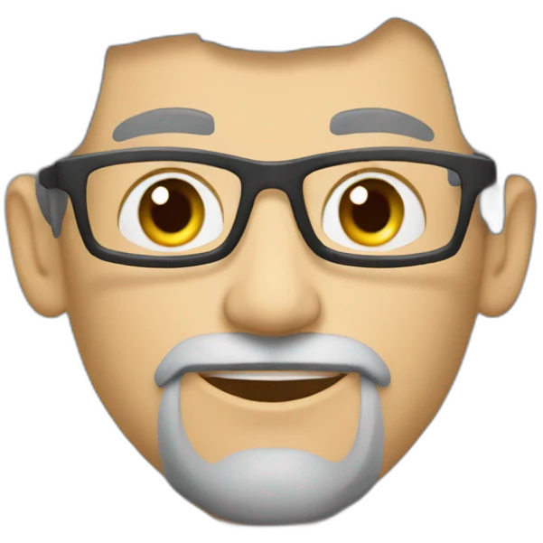 male math teacher on gray opel omega emoji