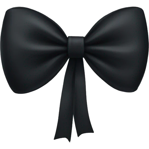 Black bow emoji
