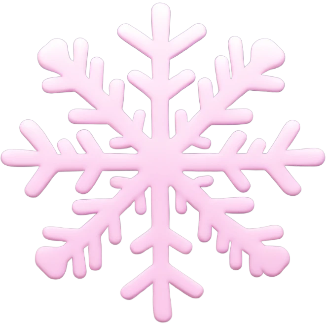 pastel pink snowflake  emoji