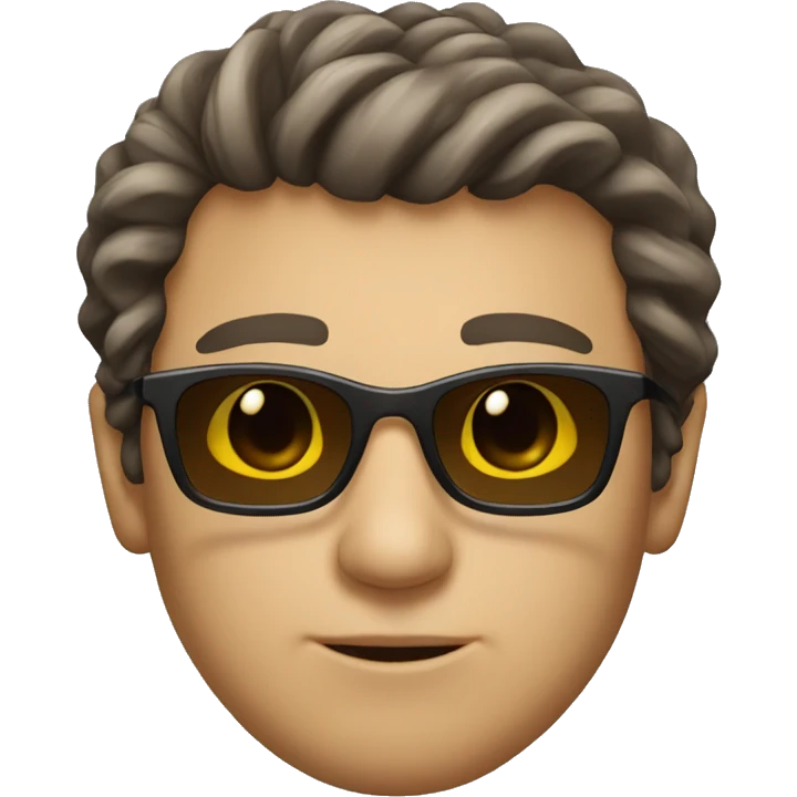 portrait of a solo male with sunglasses  emoji