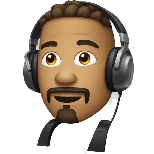DJ with goatee emoji