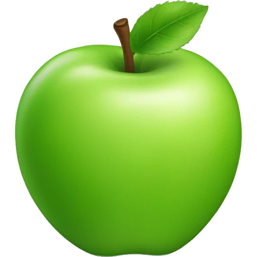 Green apple emoji