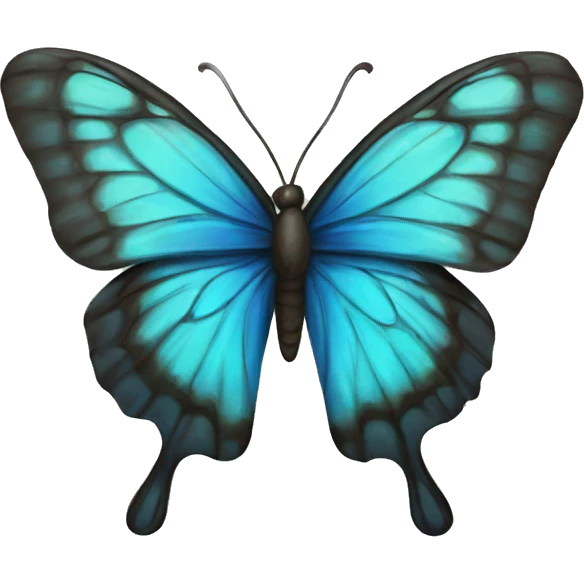 Mariposa azul  emoji