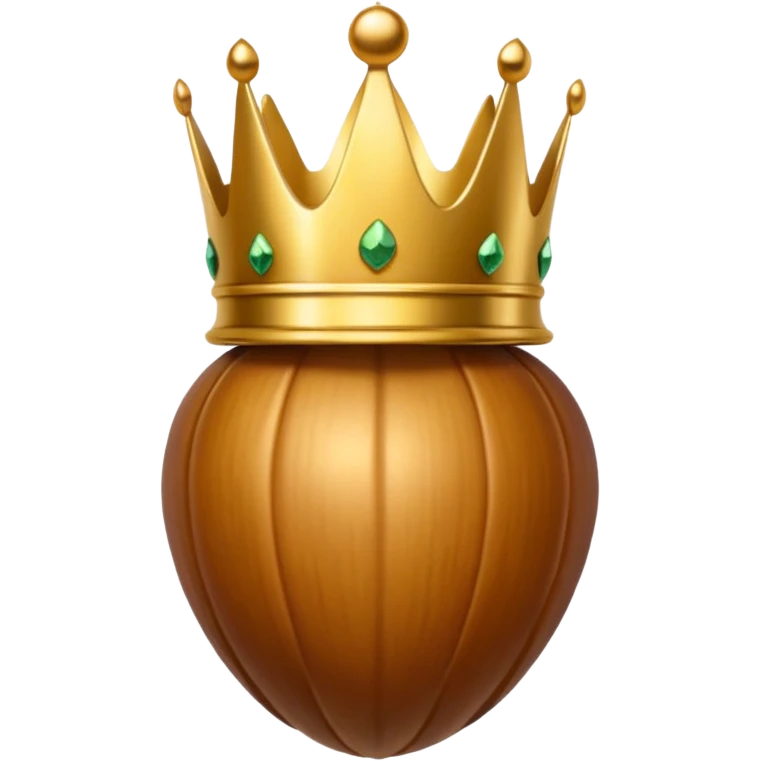Acorn with crown  emoji