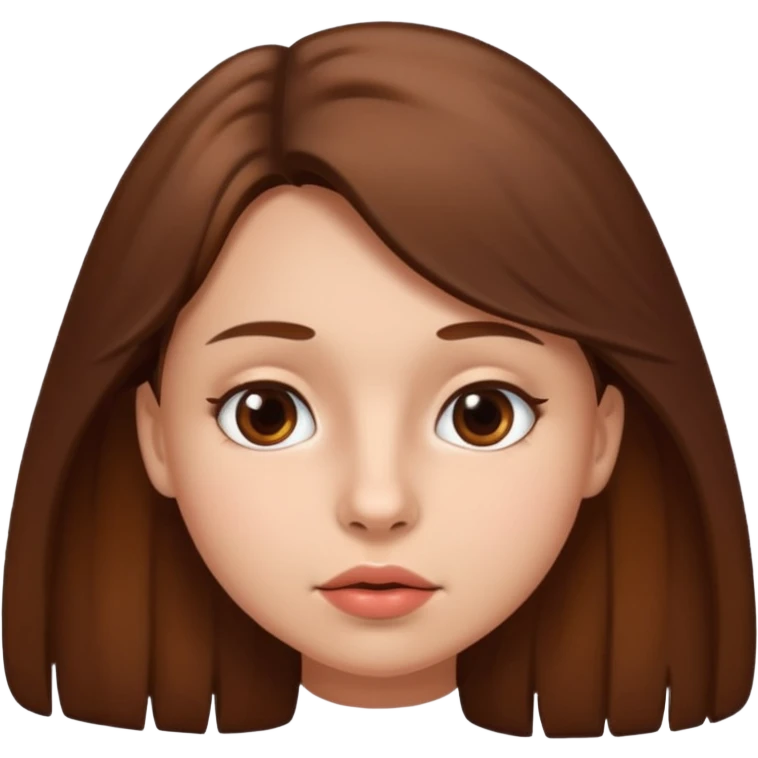 Adolescente mujer, piel clara, lunar arriba de la boca emoji