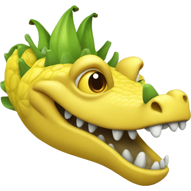 banana crocodile emoji