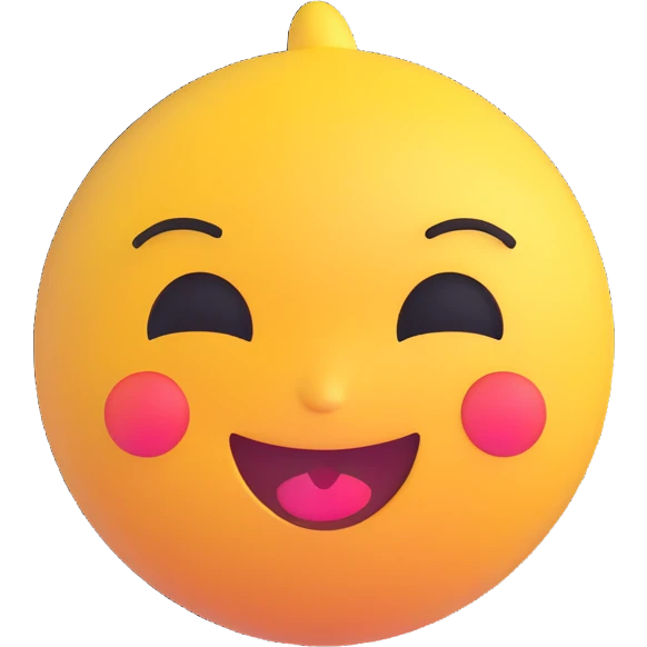 cute winking face emoji, soft colors, cheeky and fun emoji