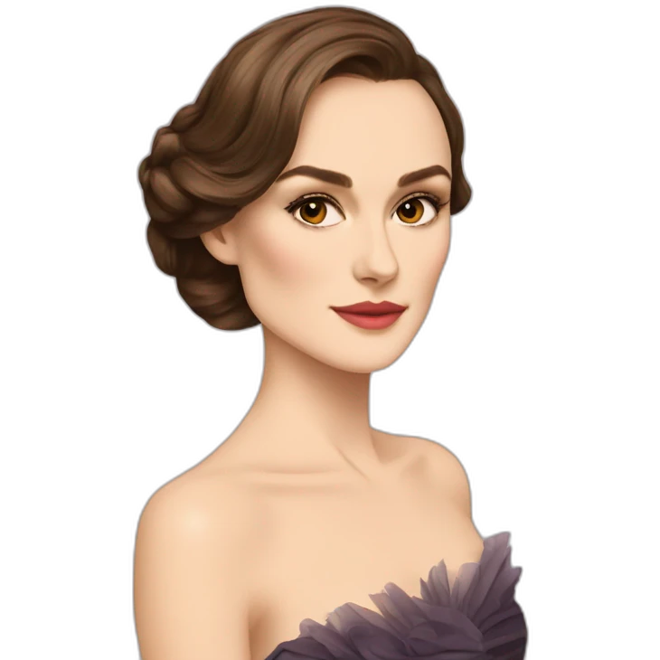 Keira Knightley In an evening dress emoji