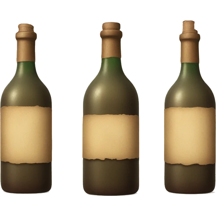 Old vintage Wine bottle  emoji