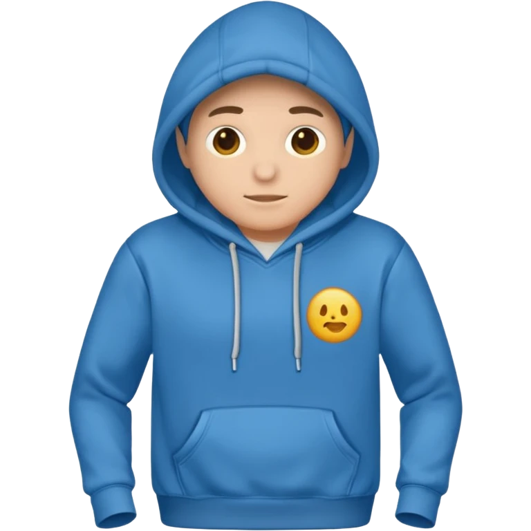 blue hoodie emoji