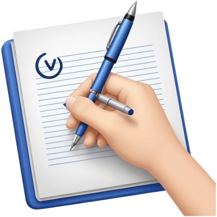 paper writing with pen emoji