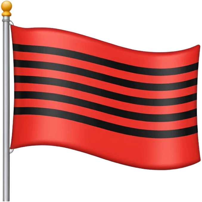 Creat an flag win red and black colour emoji