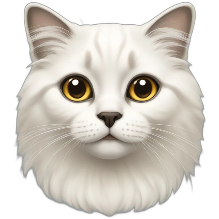 White birman cat emoji