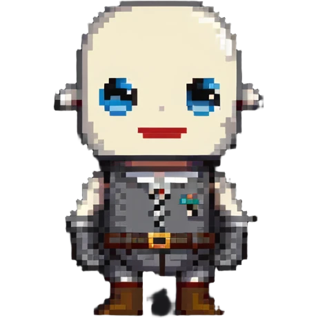funny Henry the 8th with big head, small body, comical pose emoji