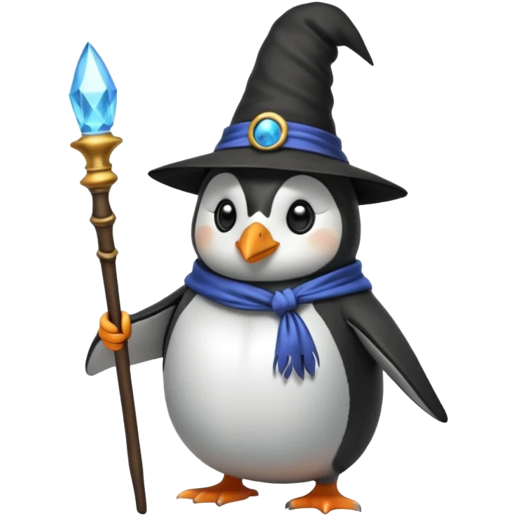 Penguin Wizard emoji