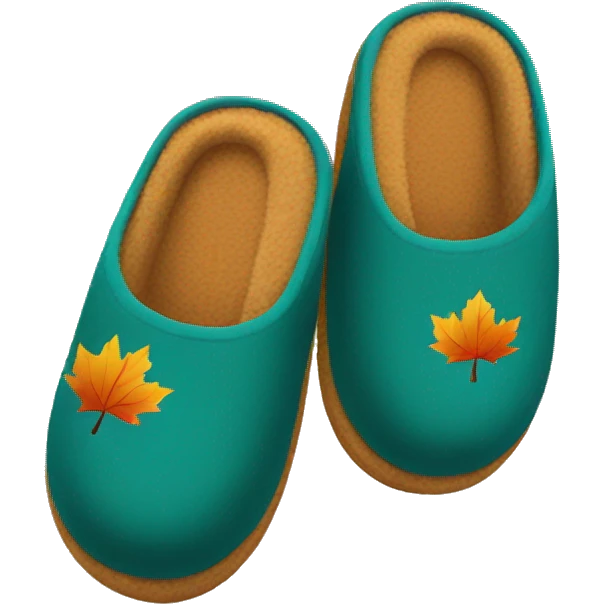 Fall slippers emoji