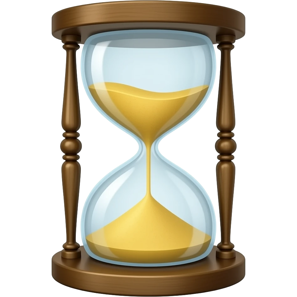 sand clock emoji