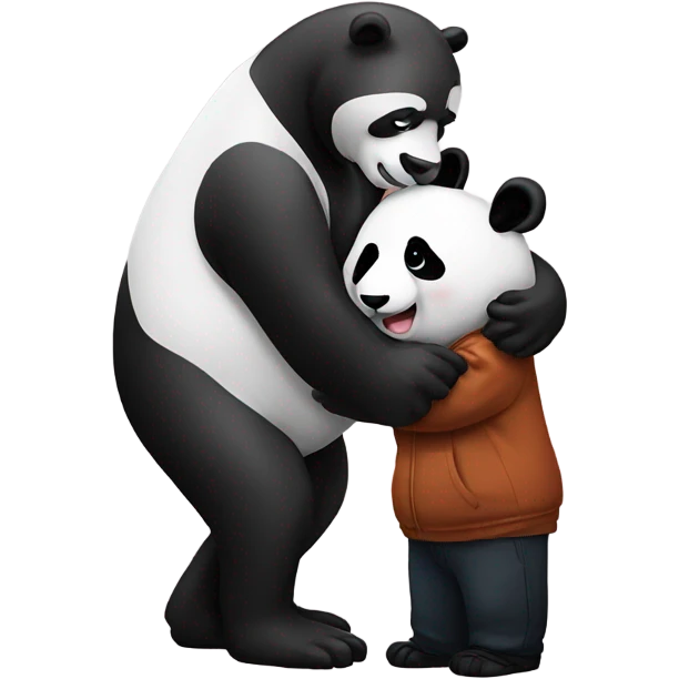 Drake kissing a panda emoji