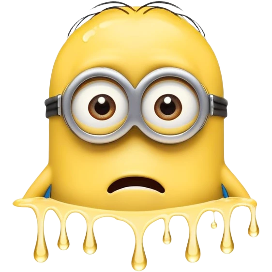 crying minion with tears emoji
