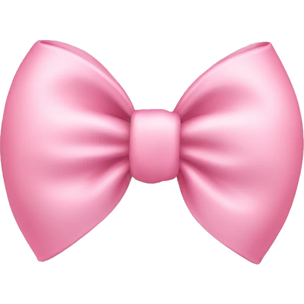 Baby pink bow emoji
