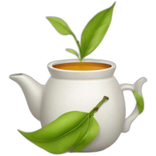 Chinese tea leave emoji