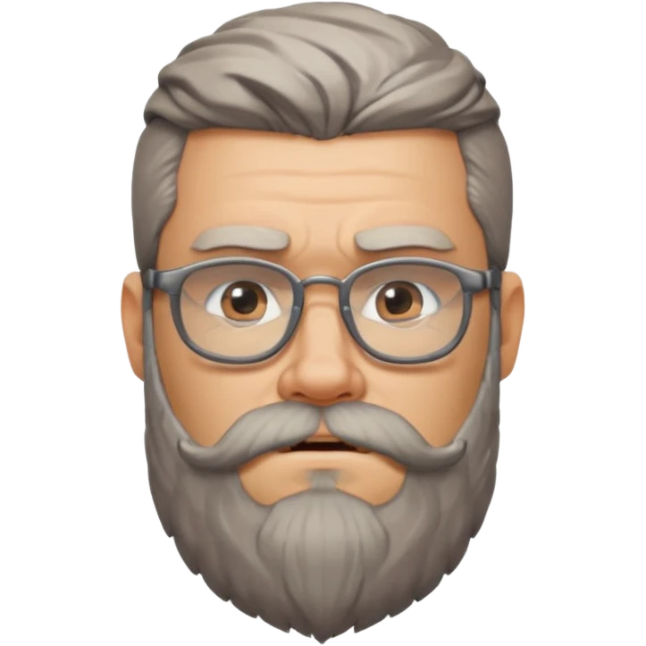 Viking guys, beard, glasses
 emoji