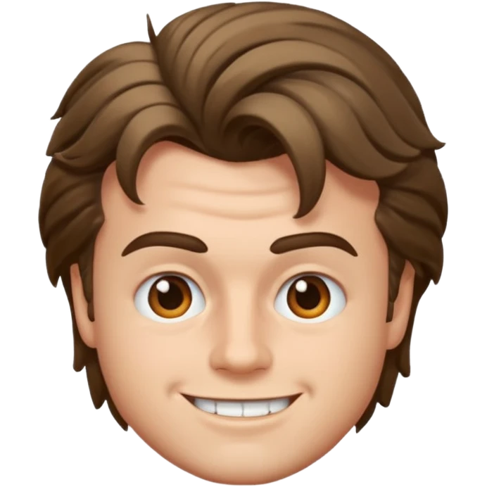 Steve harrington emoji with much hair and more expressful eyebrows emoji