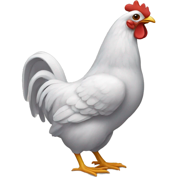 Chat qui mange un poulet  emoji
