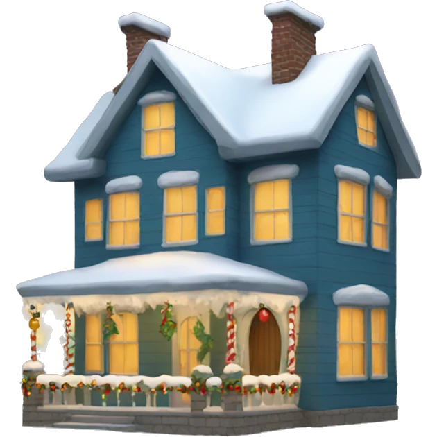 Christmas house emoji