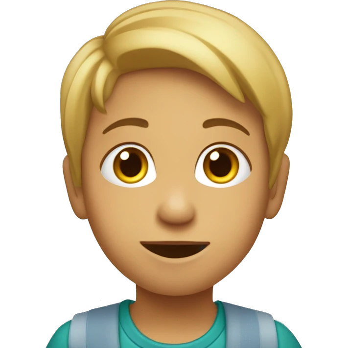 UN NIÑOABRIENDO LA BOCA emoji