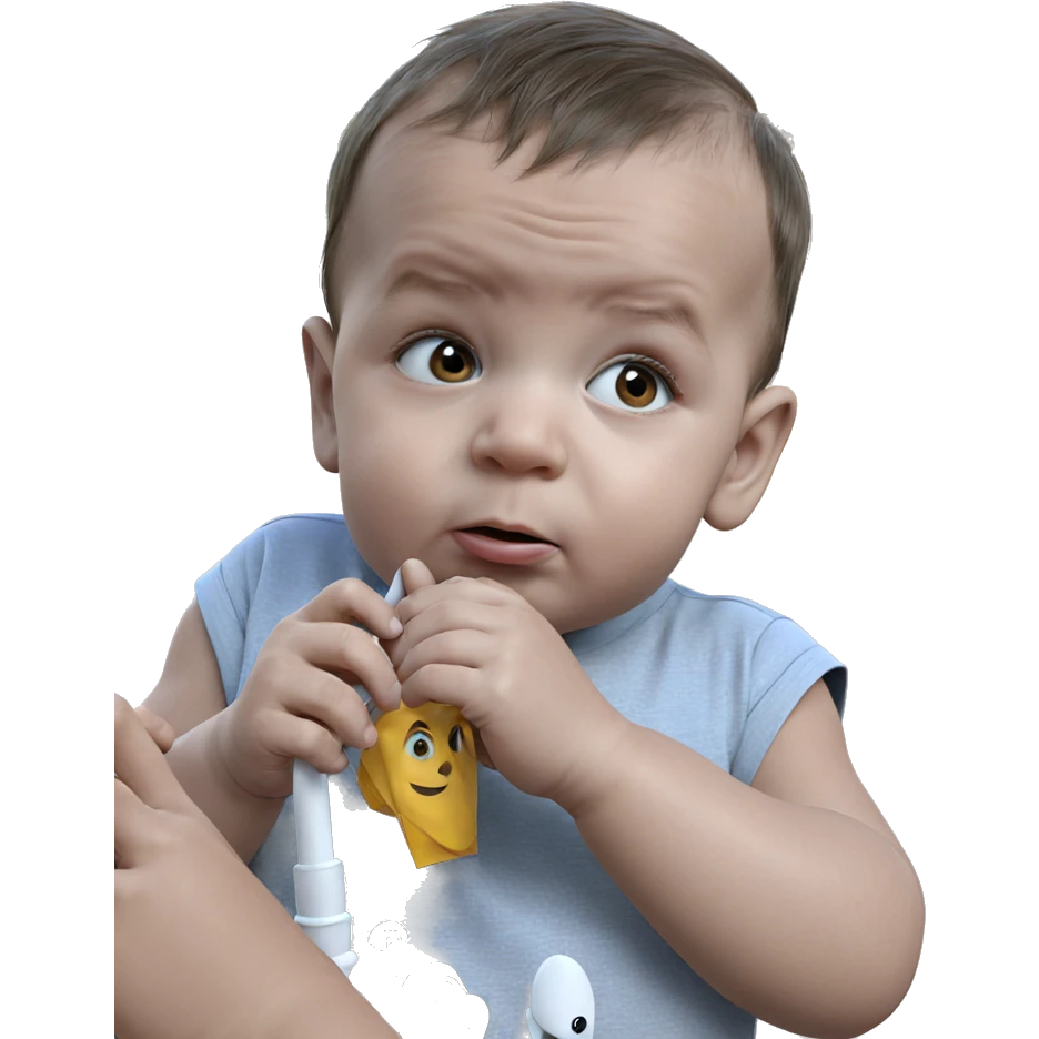 curious boy staring at something emoji