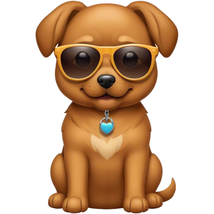 A dog with sunglasses  emoji