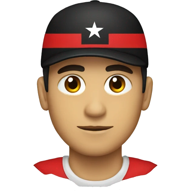 Bandera roja y negra emoji