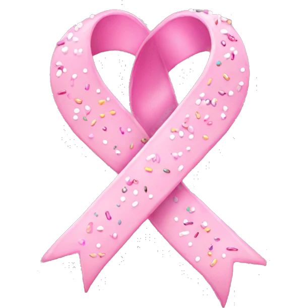 cute pink pastel ribbon with sprinkles  emoji
