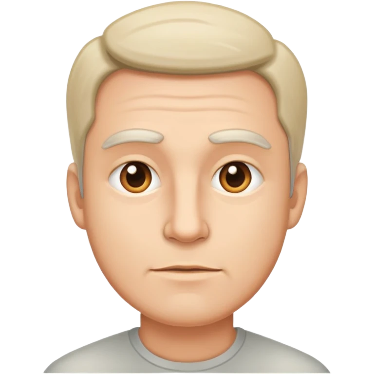 simple adult man with neutral expression emoji