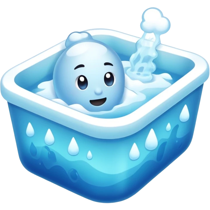 Ice bath emoji