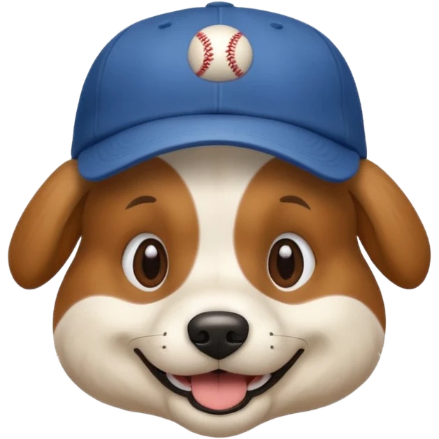 Baseball dog emoji