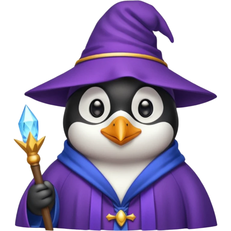 Penguin Wizard emoji