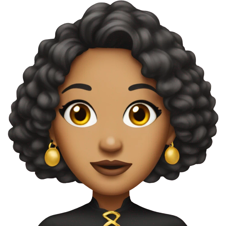 Natalie Nunn with a long chin emoji