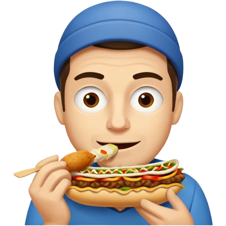 Joe Goldberg der Döner isst  emoji