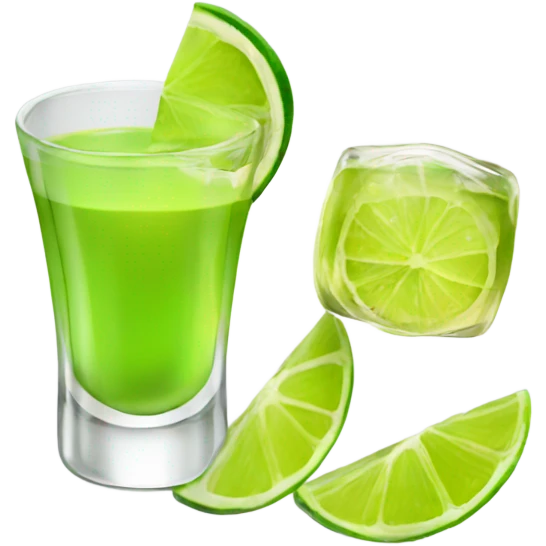 Tequila and lime emoji