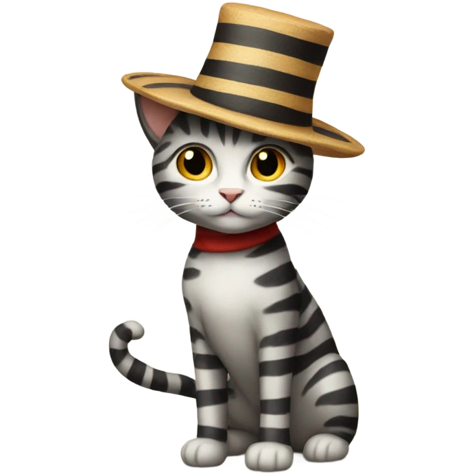Cat in a hat emoji