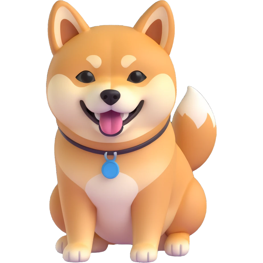 shiba inu, cool emoji