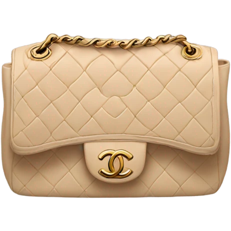 Beige Chanel bag emoji