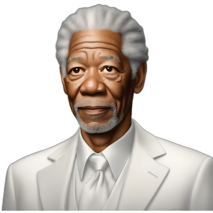 morgan freeman as an angel emoji