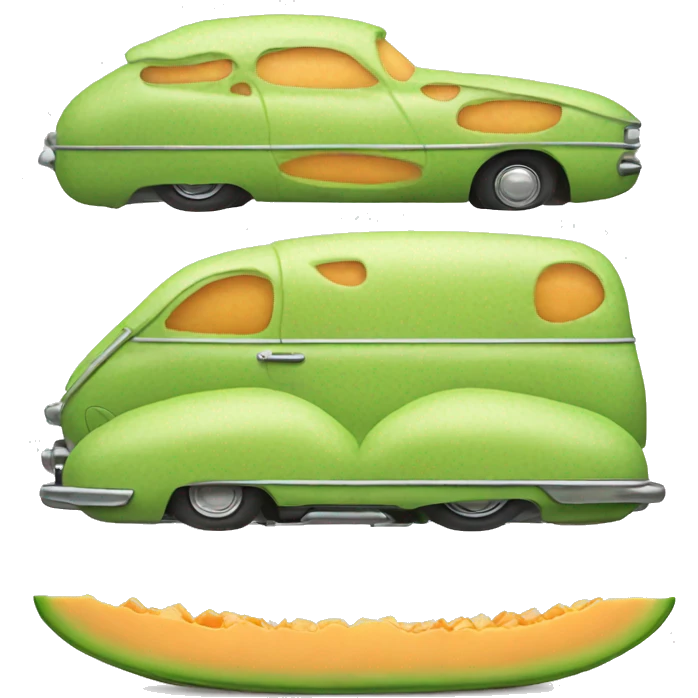 cantaloupe car emoji