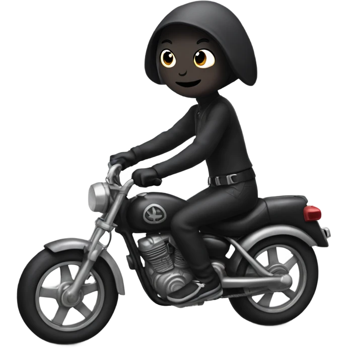 kuromi on a bike emoji