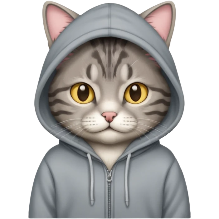 cat with hoodie emoji
